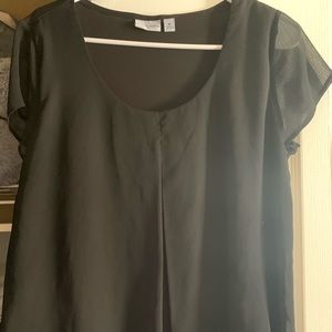 Black flowy blouse
